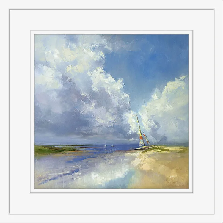 Sailboat on a Sandy Beach