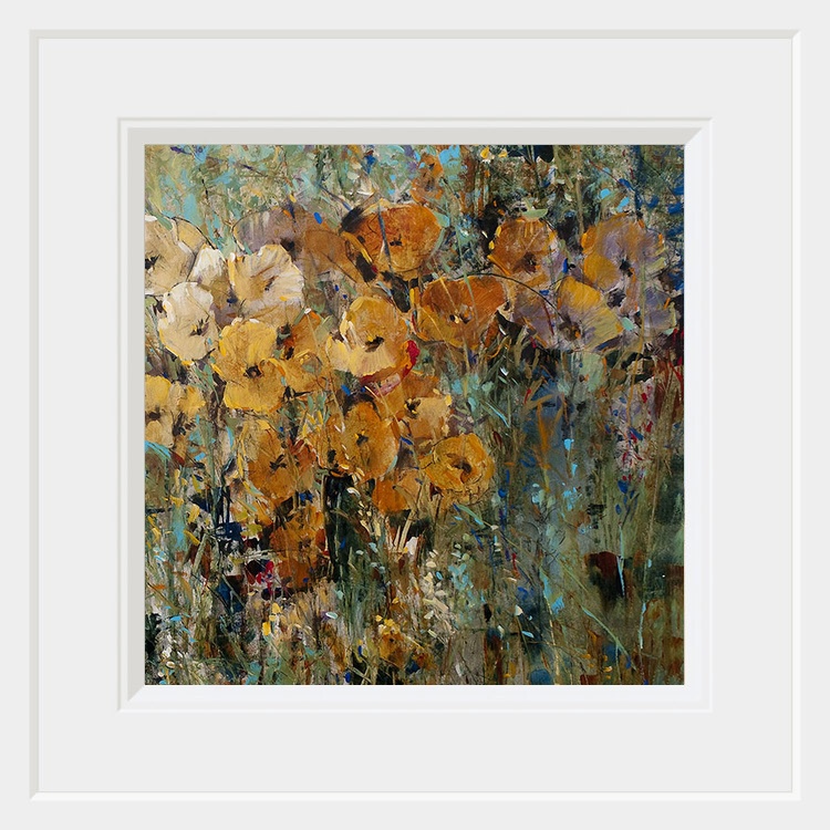 Amber Poppy Field II